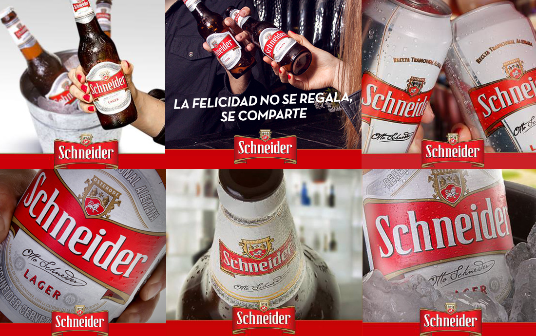 Contenido para Redes sociales para Cerveza Schneider Okdesign