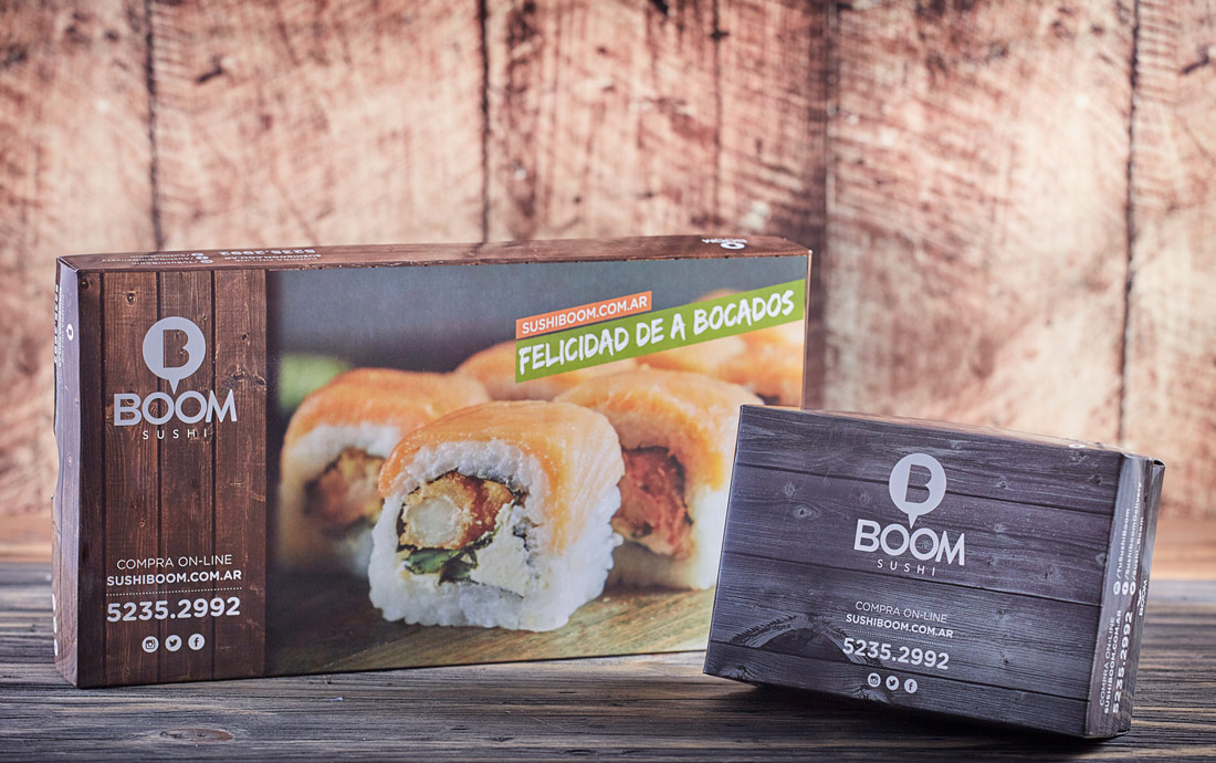 Sushi Boom packaging by Okdesign